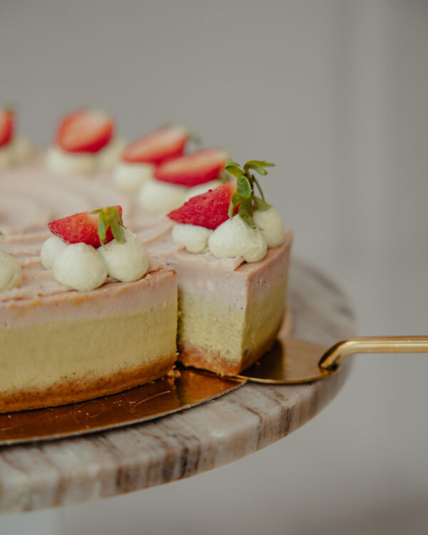 Strawberry matcha cheesecake - Afbeelding 2