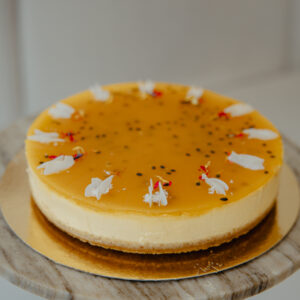 Mango passievrucht cheesecake