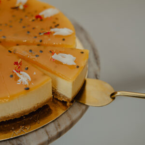 Mango passievrucht cheesecake